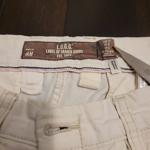 2/$20 H&M classic white dress casual pants - Picture 4 of 5